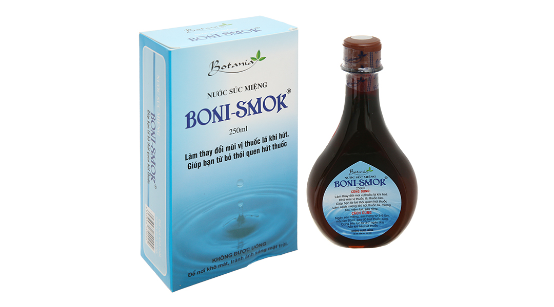 Boni-Smok- Nước súc miệng giúp bỏ thuốc lá an toàn và hiệu quả số 1 Việt Nam